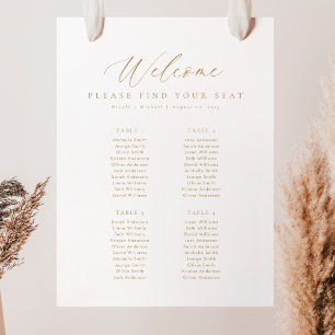 4 Tabellen - Übersicht über die Sitzplätze Poster