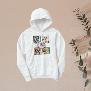 4 Tag der Fotocollage-Familie Gedächtnismüttertag Hoodie