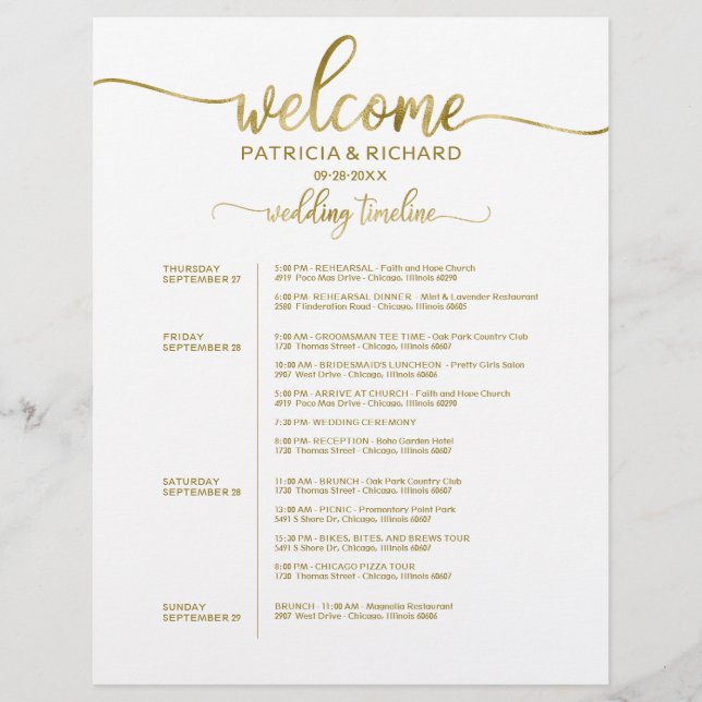 4 Tage Hochzeitswochenende Reisezeitschrift Chic (Vorderseite)