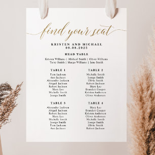 4 Tische für Sitzplätze Poster