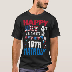 4. Und ja, es ist mein 10. Geburtstag amerikanisch T-Shirt
