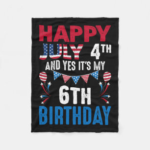 4. Und ja, es ist mein 6. Geburtstag amerikanische Fleecedecke