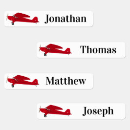 4 verschiedene Namen, die auf den Etiketten des Fl