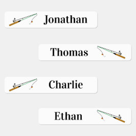 4 Verschiedene Namen für den Fischfang Eisen auf E Etiketten