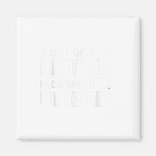 4 von 5 Zahnärzten empfehlen Hockey Funny Ice Hoc Magnet