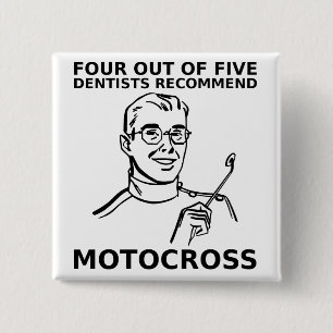 4 von 5 Zahnrädern - Motocross-Drucktaste Button