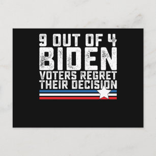 4 von 9 Biden-Wählern bereuen ihre Entscheidung Postkarte