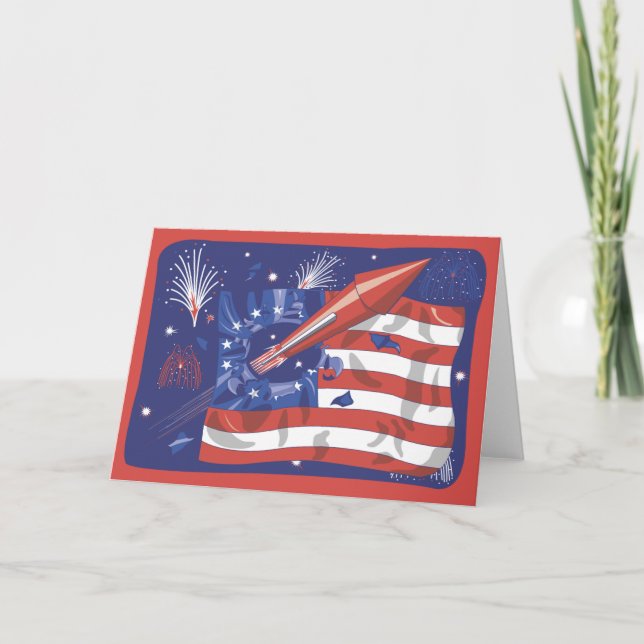 4. von Juli-Feier Karte (Vorderseite)