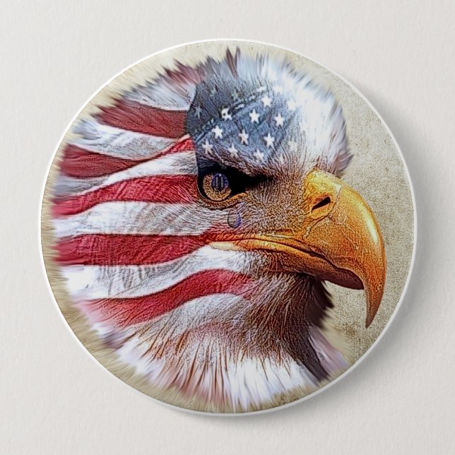 4. Von Juli-Flagge u. Eagle Button (Vorderseite)