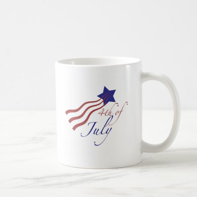 4. von Juli-US Flagge Tasse (Rechts)