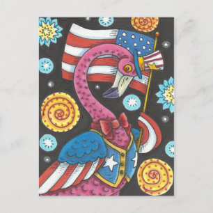 4. VON ROSA FLAMINGO JULIS FEIERTAGS-POSTKARTE FEIERTAGSPOSTKARTE