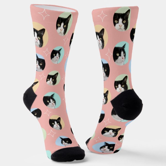 4 Vorlage für FotoCollage Machen Sie Ihren eigenen Socken (Gewinkelt)