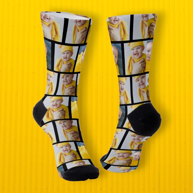 4 Vorlage für Fotocollage macht Ihren Spaß Socken (Von Creator hochgeladen)