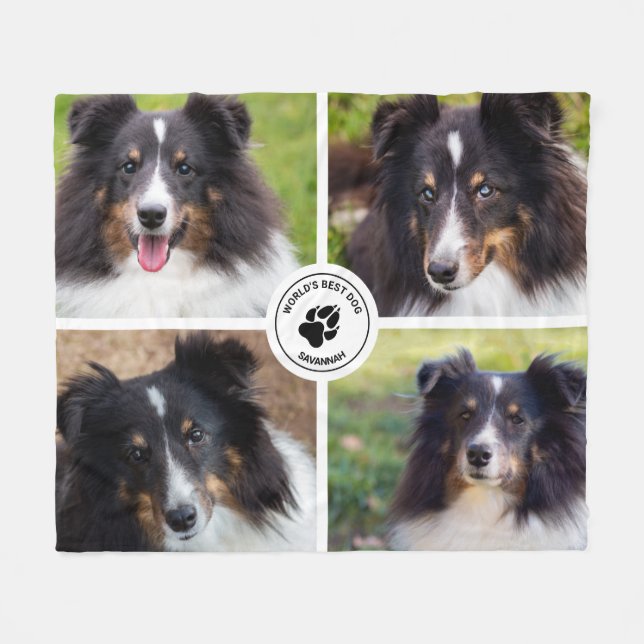 4 Vorlage und Text für benutzerdefinierte Fotos Fleecedecke (Vorderseite (Horizontal))