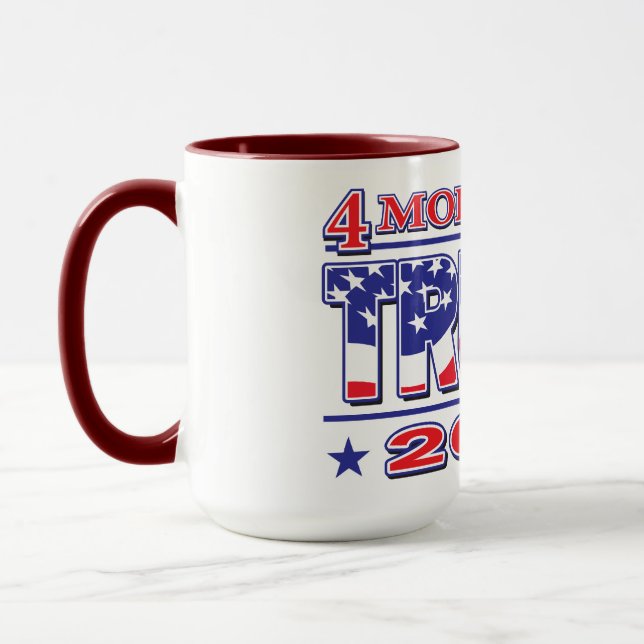 4 Weitere Jahre Trump 2020 Tasse (Links)