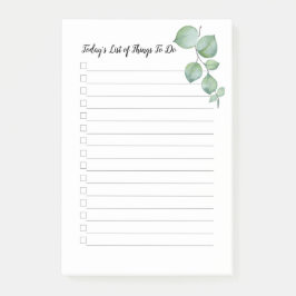 4 "x6" Grüne Weinreben - alles auf der Liste Post-it Klebezettel