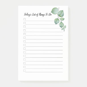 4 "x6" Grüne Weinreben - alles auf der Liste  Post-it Klebezettel