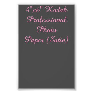 4"x6" Kodak Beruflich Foto Paper (Satin)