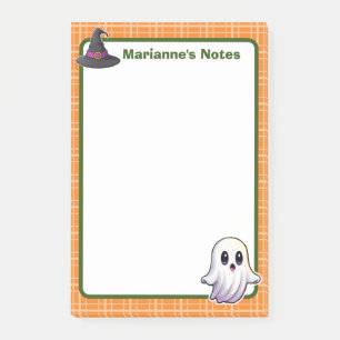 4"x6" Orange Spooky Niedlich Post-it Klebezettel