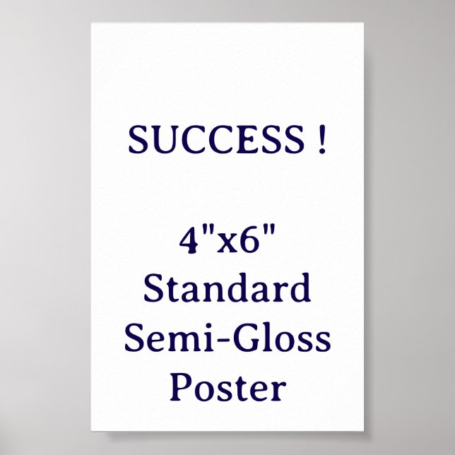 4"x6" Standard Hochglanzposter Poster (Vorne)