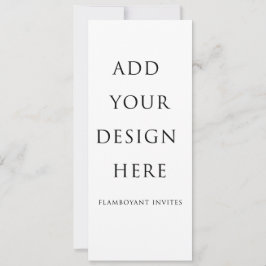 4"x9,25" / 10,2 x 23,5 cm Menükarte / Einladung