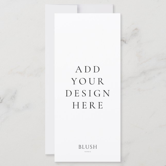 4"x9" Menü-Karte (Vorderseite)