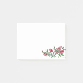 4 x 3 Alaska Sitka Rose mit Bienennachweis Post-it Klebezettel