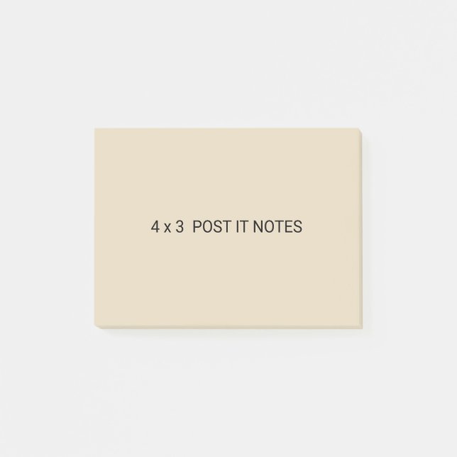 4 x 3 kundenspezifische Post-Itanmerkungen Post-it Klebezettel (Vorderseite)