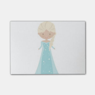 4 x 3 Post It Notes — Animated Elsa from Frozen Post-it Klebezettel