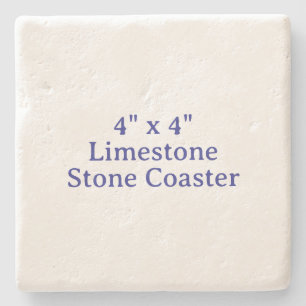 4" x 4" Kalkstein-Ton-Untersetzer Steinuntersetzer