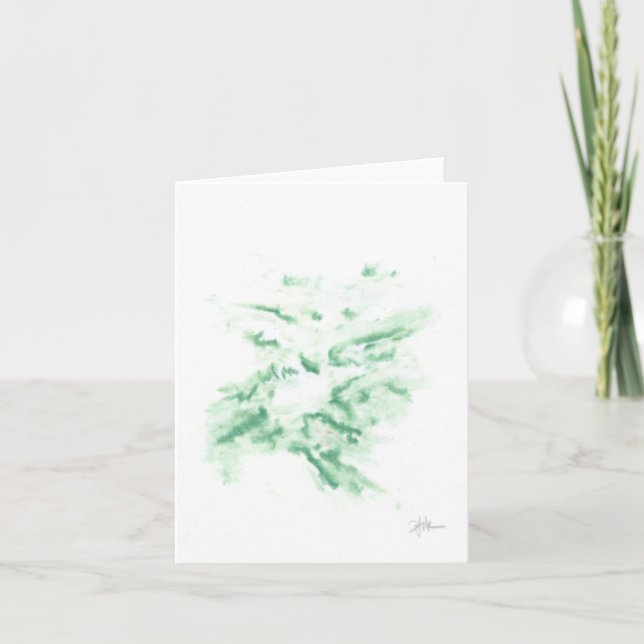 4" x 5,6" gefaltete Notenkarte - "Nube" Einladung (Vorderseite)