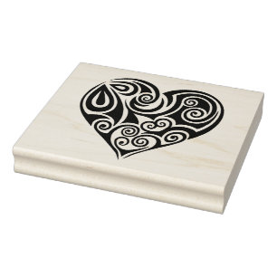 4" x 5" Stempel - Herz