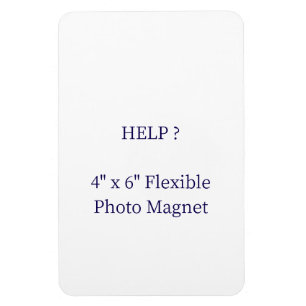 4" x 6" flexibler Fotomagnet Magnet