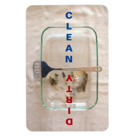 4" x 6" saubere/dirty Backpan Geschirrspüler Magnet
