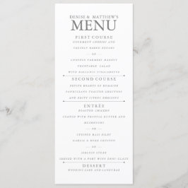 4" x 9" Mohnmenü Menükarte