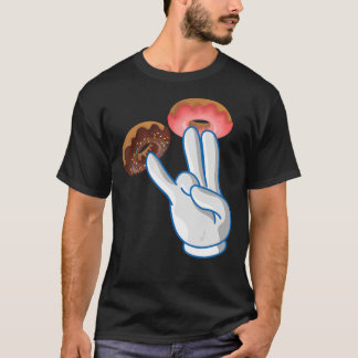 4 Years Old Funny Pug and Donut Retro Vintage 4th T-Shirt