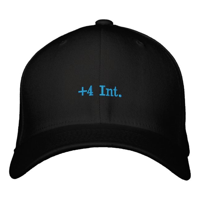 +4 Zoll Bestickte Baseballkappe (Vorderseite)