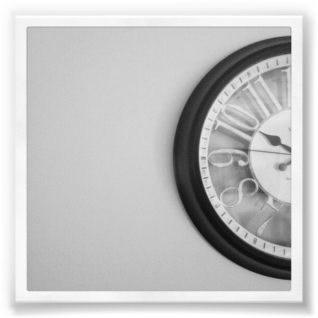 4 Zoll x 4 Zoll Instagramm drucken: Uhr Fotodruck (Vorne)