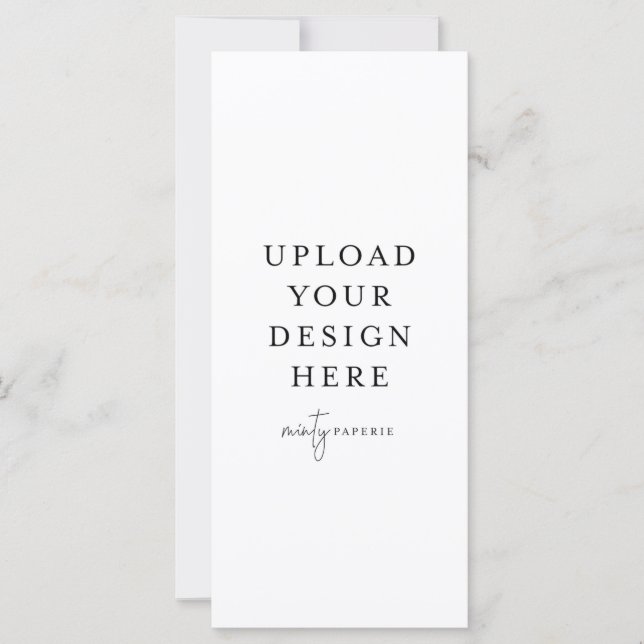 4 Zoll x 9 Zoll Flachkarte - Portrait (Vorderseite)