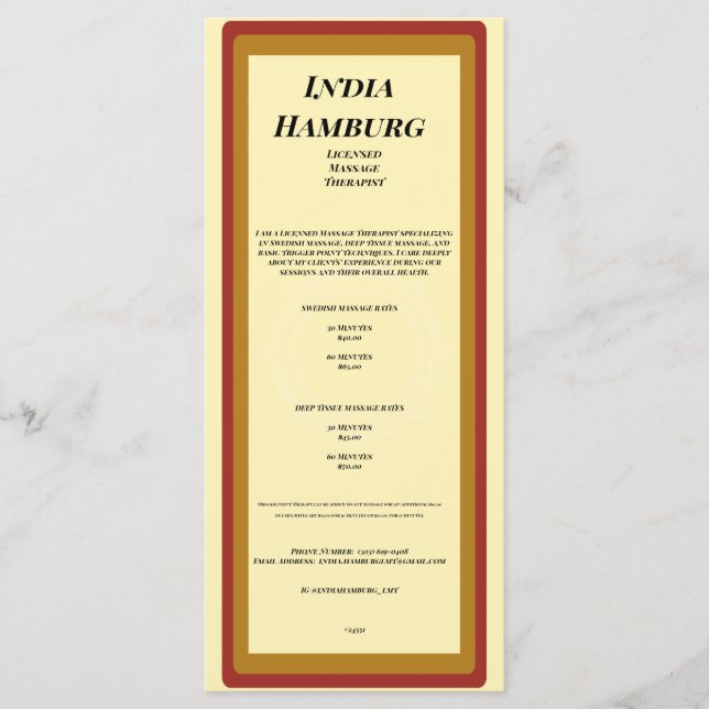 4 Zoll x 9 Zoll großes Flachbildprogramm Programm (Vorderseite)