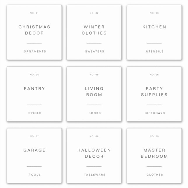 4" Zuhause Storage Packing Versandaufkleber Aufkleber (Vorderseite)