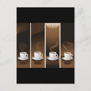 4CupsKaffee Postkarte