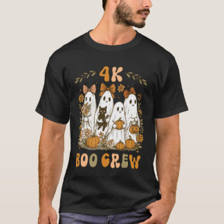 4K Boo Crew Pre K 4 Lehrer PK4 Mädchen Halloween F T-Shirt