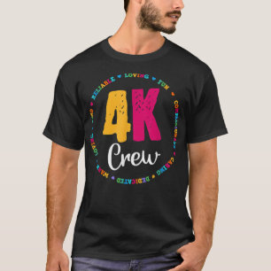 4K Crew Squad Team Lehrerin Kindergarten Kinder El T-Shirt