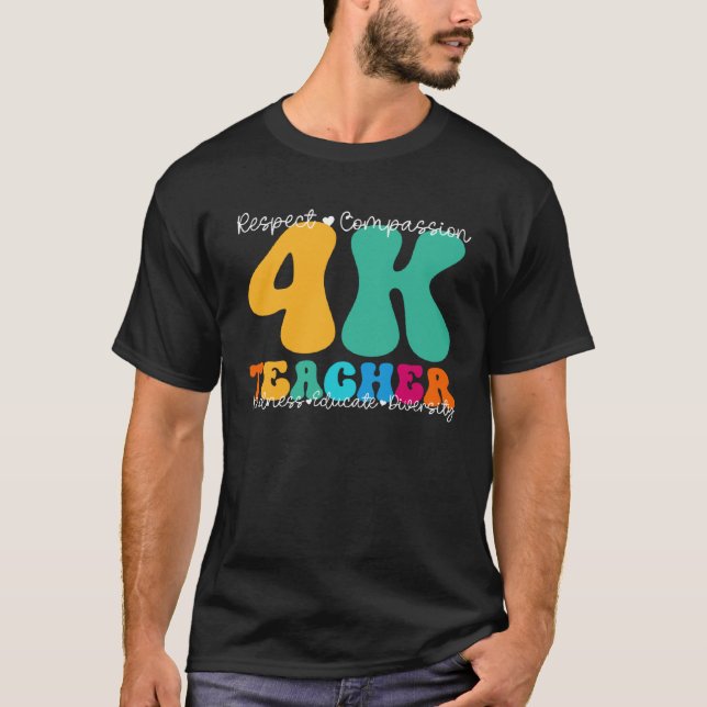 4K Teacher Appreciation Week Back to School T-Shirt (Vorderseite)