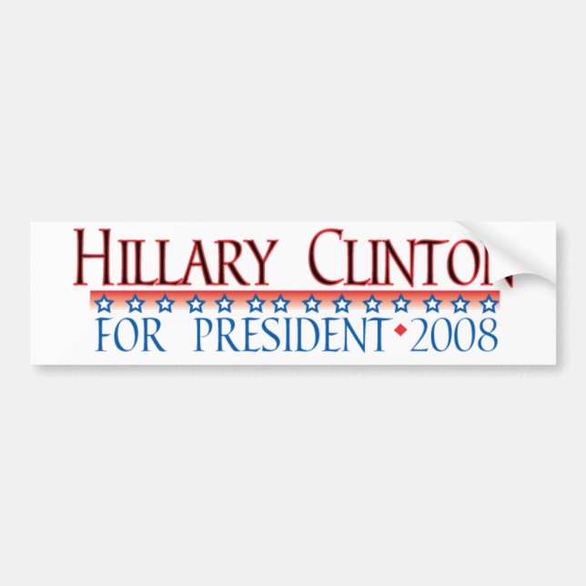 4prez-clinton autoaufkleber (Vorne)