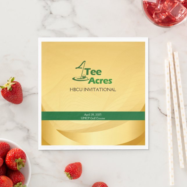 4T-Shirt Acres Gold Paper Napkin Serviette (Beispiel)