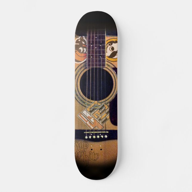 4ten: Bmore Gitarre (Rob-Weiß) Skateboard (Vorderseite)