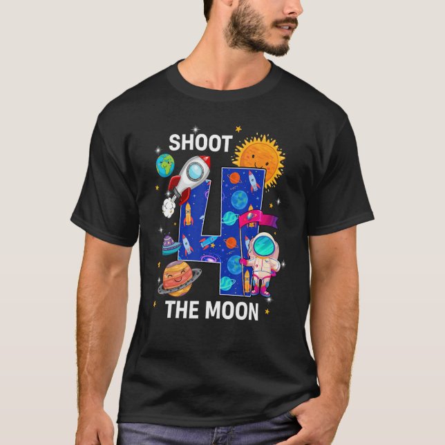 4th Birthday Boy 4 Year T-Shirt (Vorderseite)