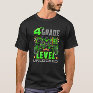 4th Grad Level Unlocked Back To School 4Th Grad T-Shirt